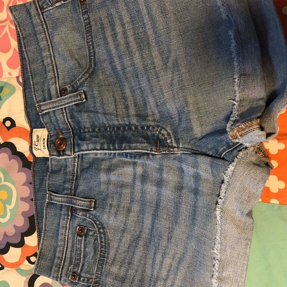 J crew jean short shorts